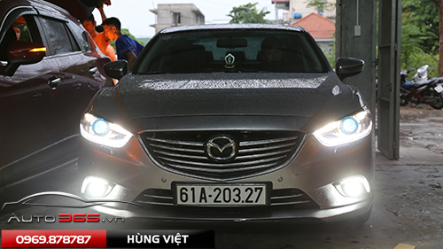 Mazda 6 nâng cấp đèn bi hella thể hệ mới limited 2017